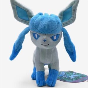 Blue Pokemon Glaceon Plush Toy - NWT